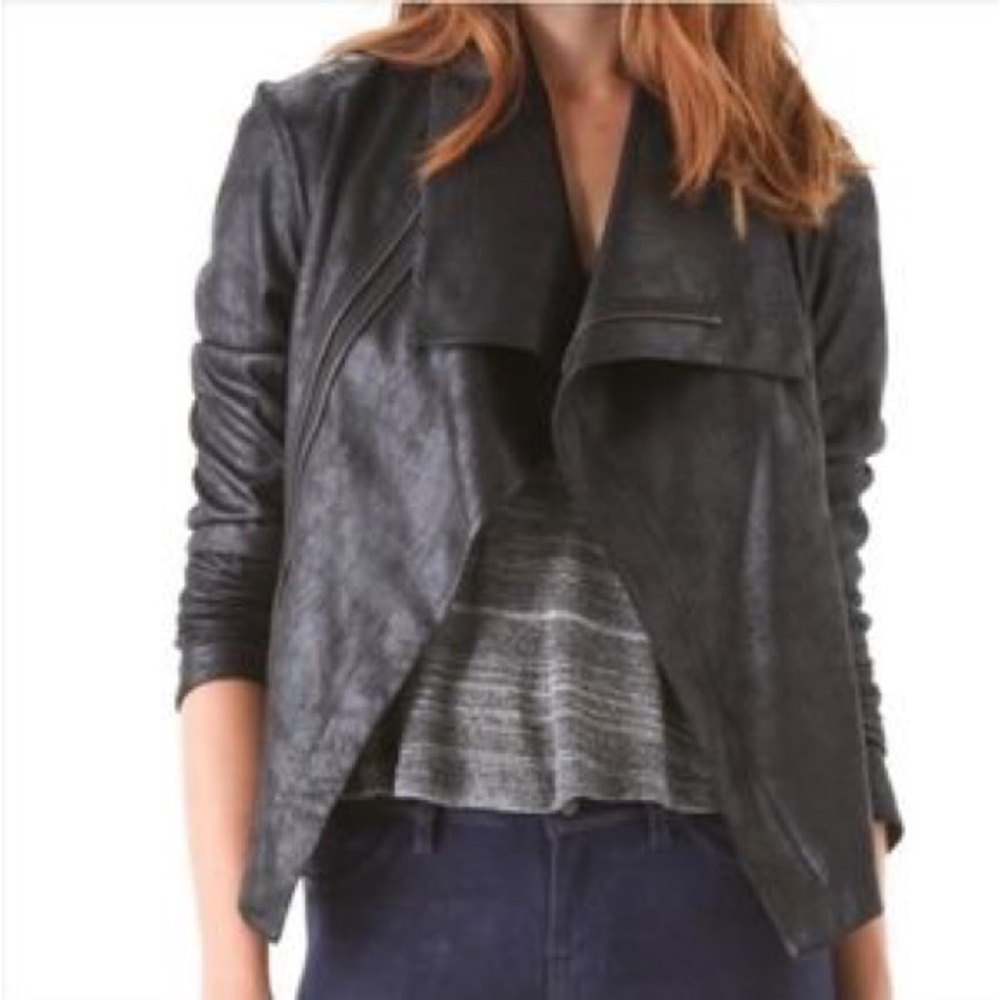 Faux Suede Black Jacket - M